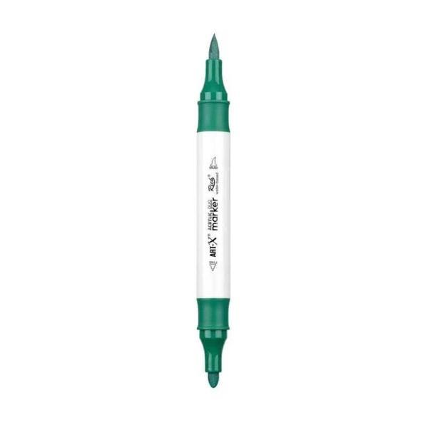 Supertrend Acrylic Duo Marker Çift Uçlu Su Bazlı Boyama Markörü No:152 Deniz Yeşili - Image 1