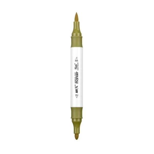 Supertrend Supertrend Acrylic Duo Marker Çift Uçlu Su Bazlı Boyama Markörü No:202 Haki - Image 1