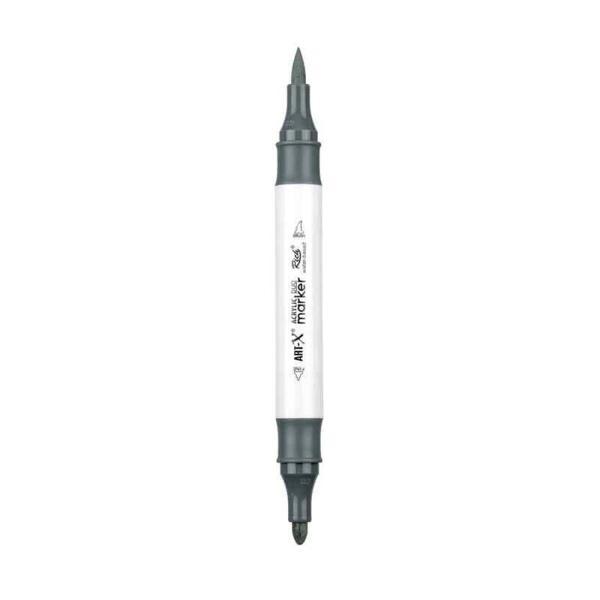 Supertrend Acrylic Duo Marker Çift Uçlu Su Bazlı Boyama Markörü No:205 Koyu Gri - Image 1