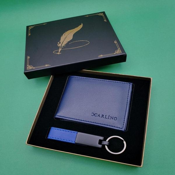 Mavi Cüzdan Anahtarlık Set - Image 1