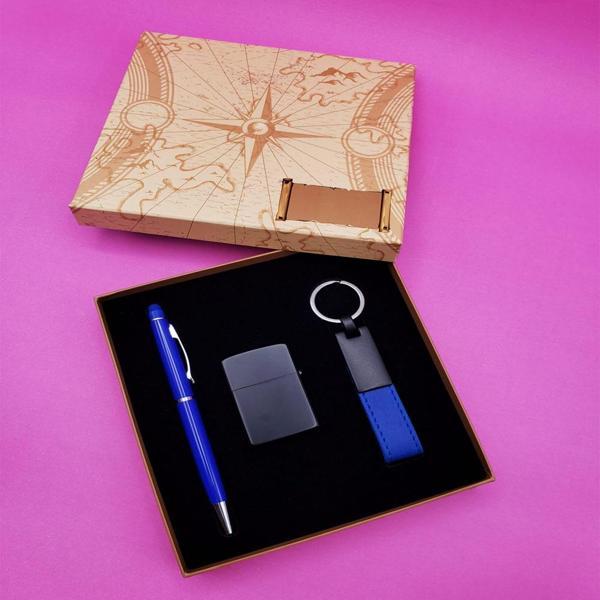 Tükenmez Kalem Çakmak Anahtarlık Seti - Image 1