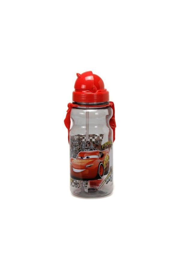 Cars Kırmızı Şimşek Mcqueen Baskılı Plastik Matara - Image 1