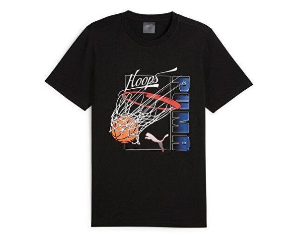 Puma Swished Tee Erkek Basketbol Tişörtü 62480101 Siyah - Image 1