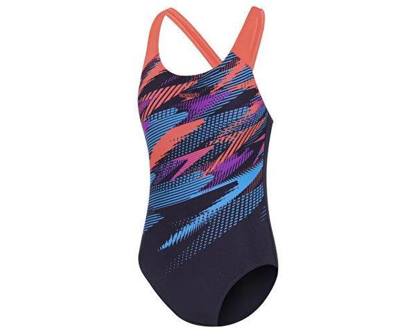 Speedo Digi Plmt Spbk Jf Blue Kız Çocuk Mayosu 8-00262518192 Mavi - Image 1