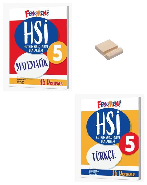 Fenomen 5. Sınıf Matematik ve Türkçe Haftalık Süreç İzleme Denemeleri + Telefon Standı  - Image 1