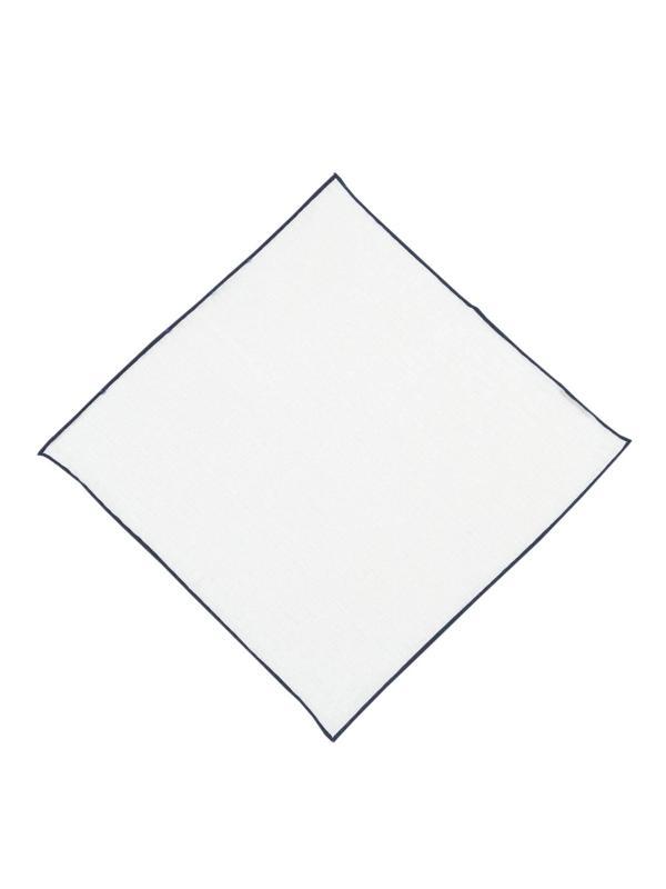 Lacivert %100 Keten  Mendil - Image 1