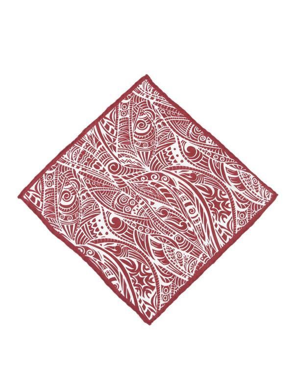 Kırmızı %100 Keten  Mendil - Image 1