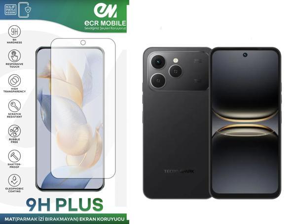 Tecno Spark Go2 (KM4) ile Uyumlu Ekran Koruyucu MAT Parmak İzi Bırakmayan Esnek Nano Kırılmayan - Image 1