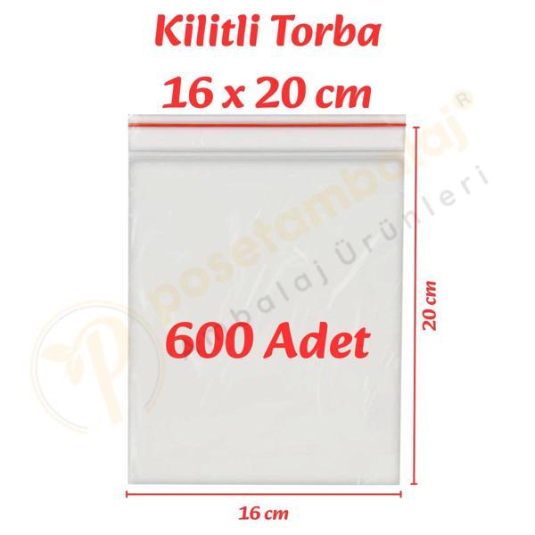 16x20 cm. Kilitli Torba (600 Adet) - Image 1