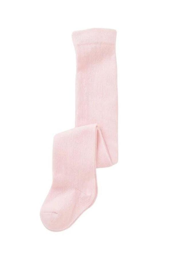 Bibaby Biorganic Klasik Düz Pembe Külotlu Çorap 68444 Pembe - Image 1