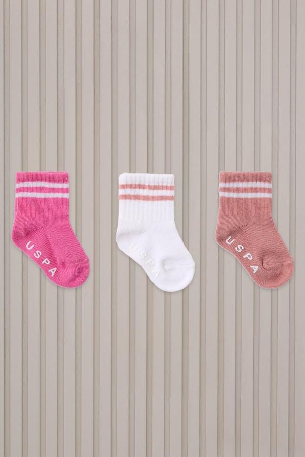 U.S. Polo Assn  Bebek Çorap USB2206 Rose - Image 1