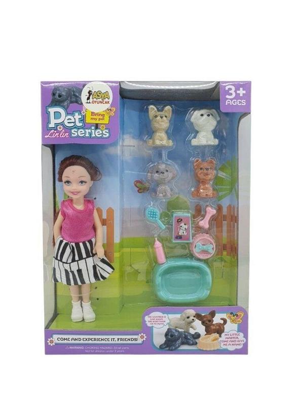 Pet Shop - Bebekli Köpek Bakım Seti - 7722-3 - Esmer - Image 1