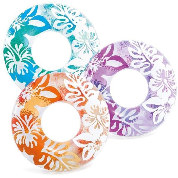İntex Çiçek Desenli Tutunmalı Simit 76 Cm - 59251 - Image 1