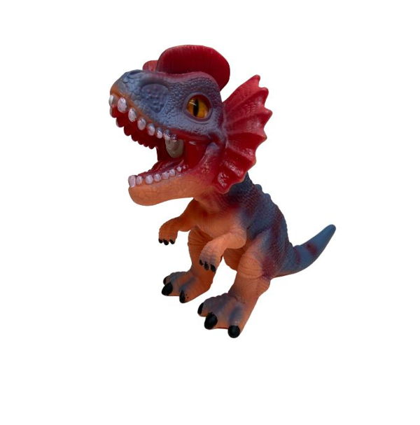 Soft Dinazor Neon Gözlü 24 Cm - LD6206B-Dilophosaurus - Image 1