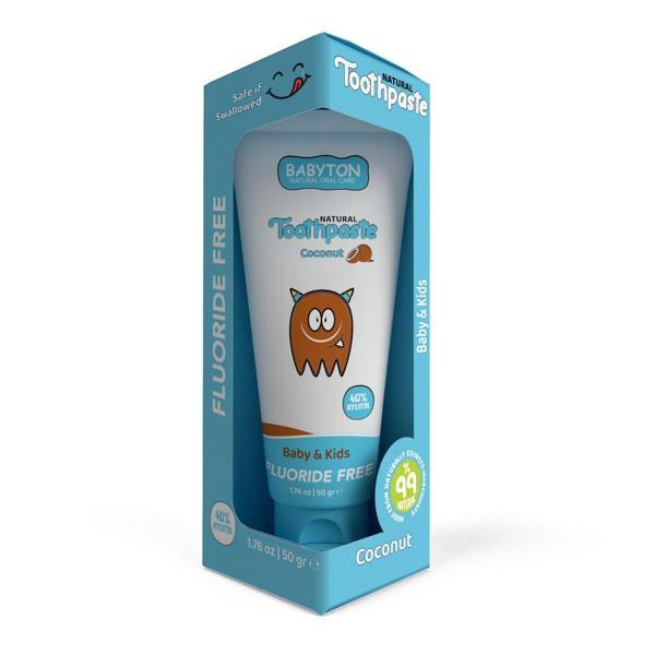 Babyton Organik Doğal Hindistan Cevizi Aromalı Diş Macunu 50 Gr - Image 1