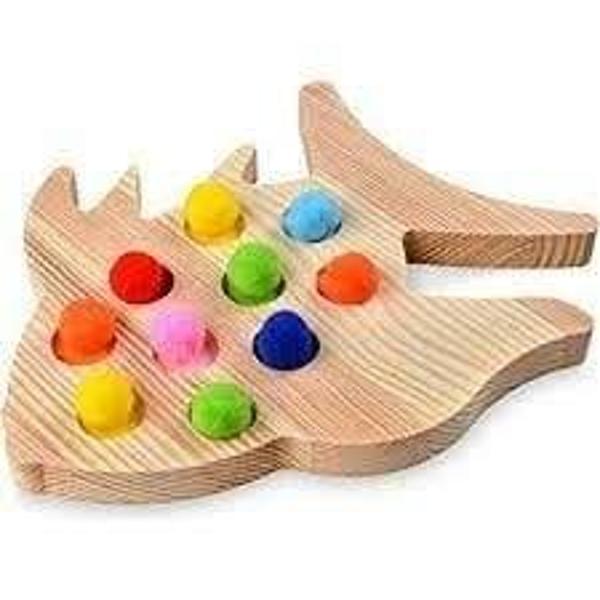 Montessori Eğitici Ponponlu Balık - Image 1
