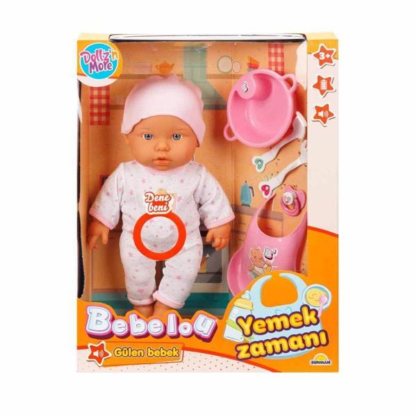 Sunman Bebelou Yemek Zamanı Sesli Bebek Seti 35 Cm - Image 1