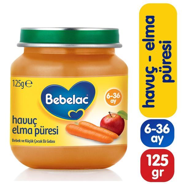 Bebelac Havuç Elma Püreli Kavanoz Maması 125 Gr - Image 1