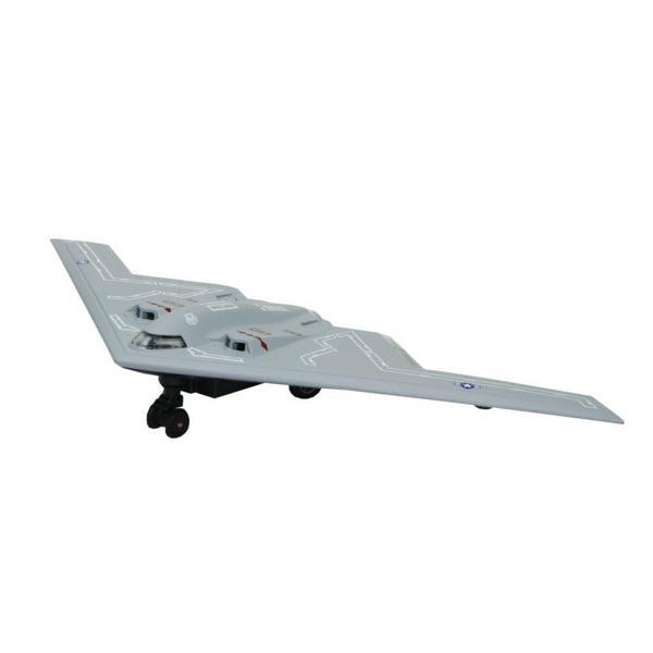 HW777-20 - Çek Bırak Metal Uçak Sesli Işıklı - Gri - Image 1