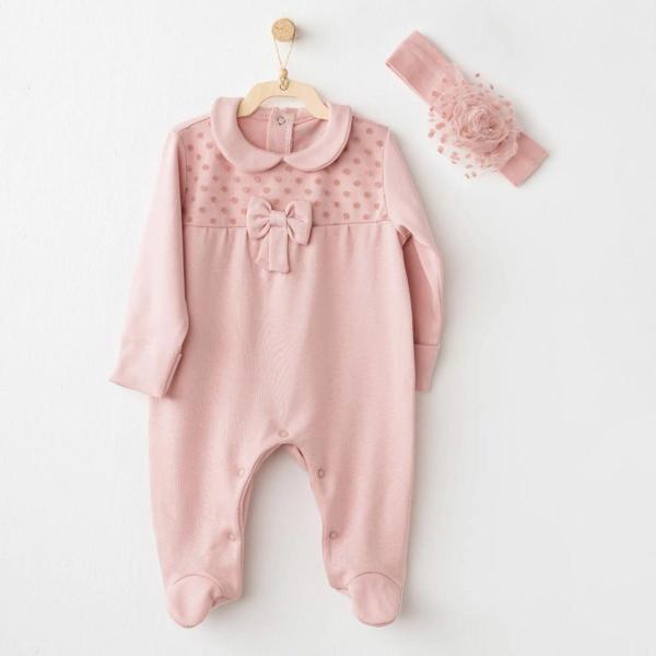Andywawa AC26242 Little Leopard Tulum Takım Pink - Image 1