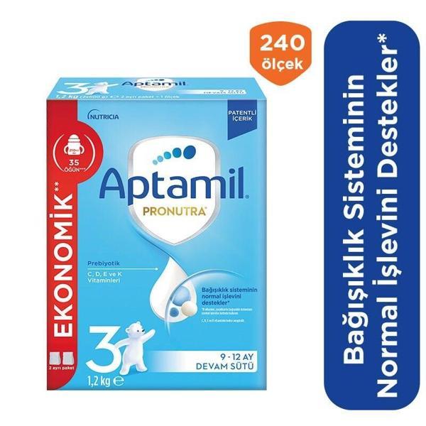 Aptamil Devam Sütü Maması No3 9-12 Ay 1200 Gr - Image 1