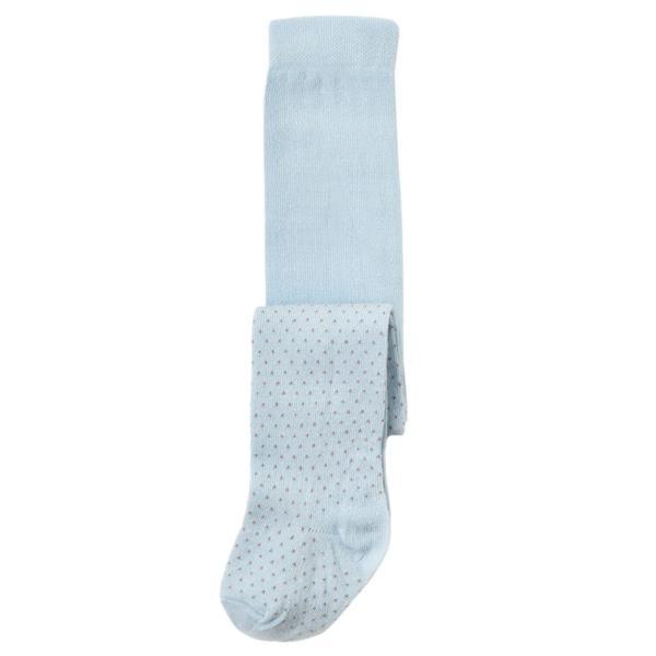 Bibaby Biorganic Klasik Puanlı Külotlu Çorap 68438 Mavi - Image 1