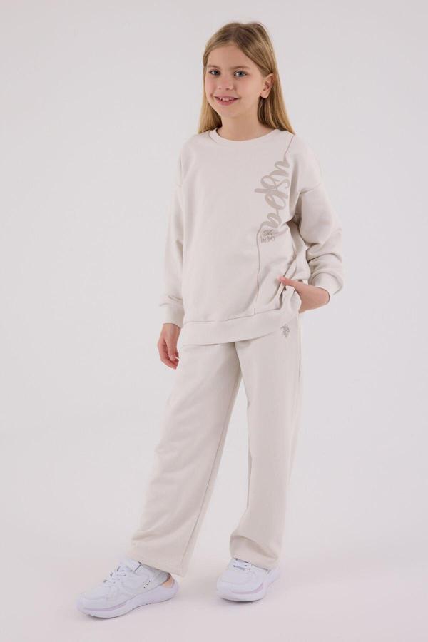 U.S. Polo Assn Eşofman Takımı US2304-4 Taş - Image 1