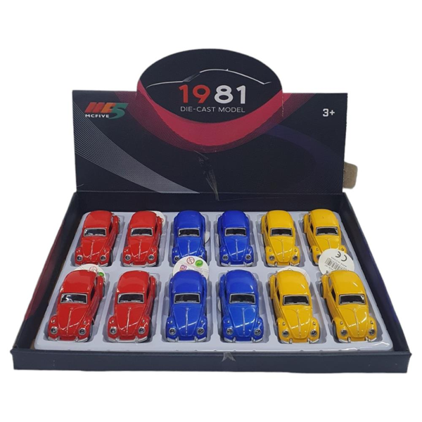 Çek Bırak Metal Retro Vosvos Araba  - 6636-18T - Image 1