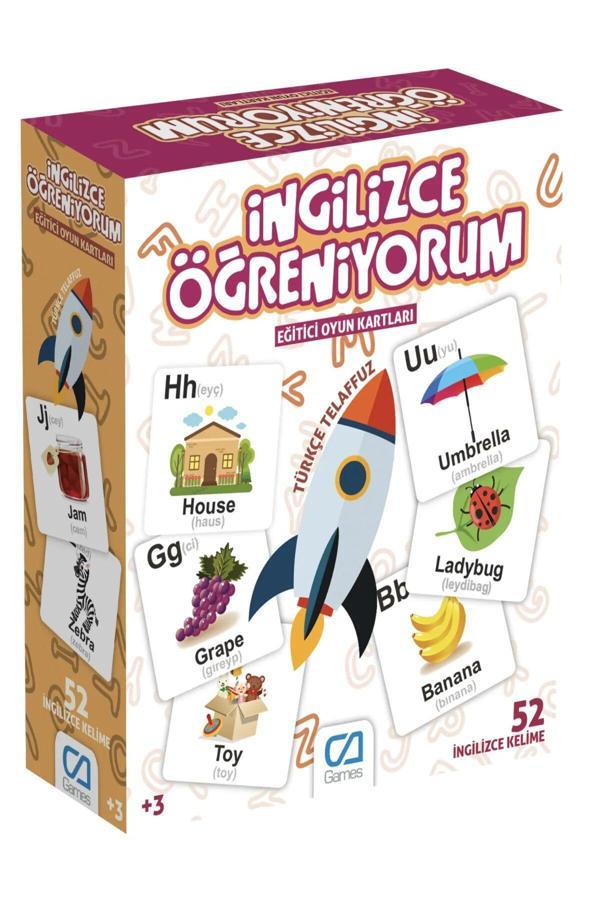Games İngilizce Öğreniyorum Eğitici Oyun Kartları 52 Kart - Image 1