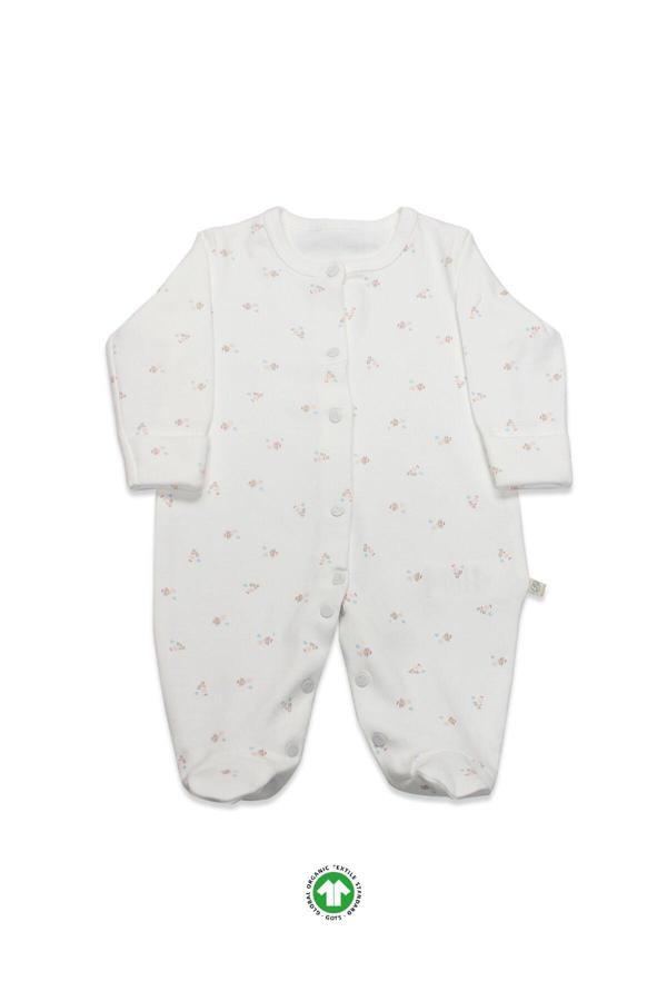 Bistyle Grow İn Love Bebe Tulum 15103 Pembe Ekru - Image 1