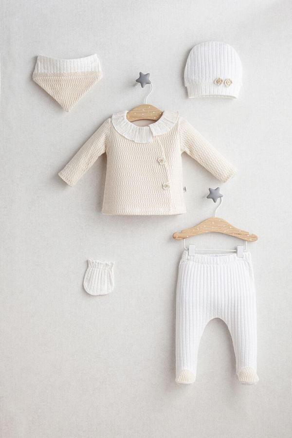 Tongs Baby Daisy Dream 5'Li Zıbın Set 5464 Ekru - Image 1