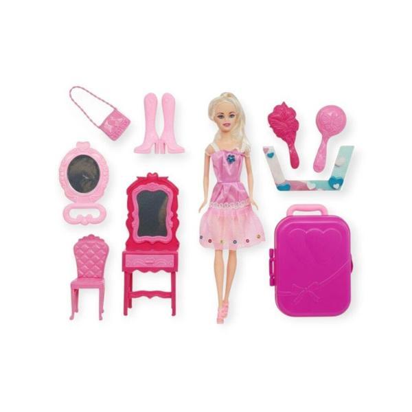 Anlily Makyaj Seti ve Seyahat Bavullu Bebek Seti - 02454 - Image 1