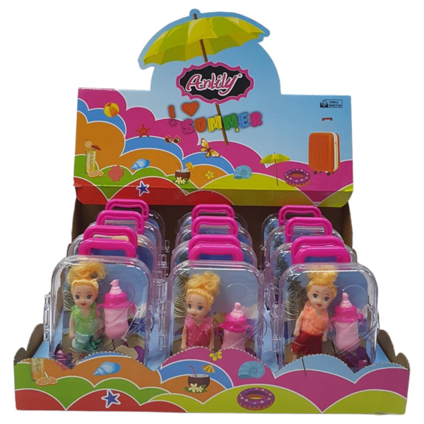 Anlily Biberonlu Bebek ve Bavulu - 02292 - Image 1