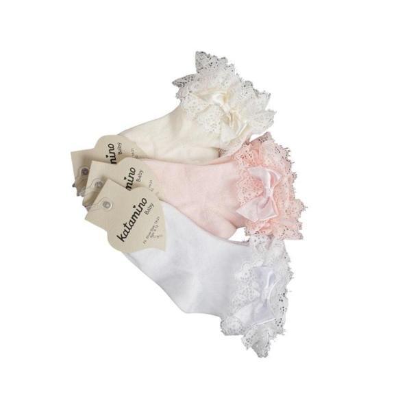 Katamino Tanla Aks Kız Bebek Soket Çorap K46305 Asorti - Image 1