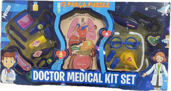 5011 - 13 PARÇA PUZZLE DOKTOR SETİ - Image 1