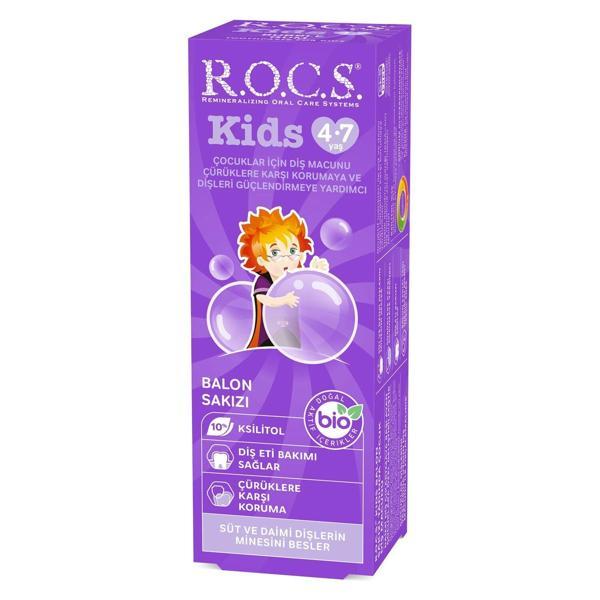 R.O.C.S.Kids Diş Macunu 35ml 4-7 Yaş Sakız - Image 1