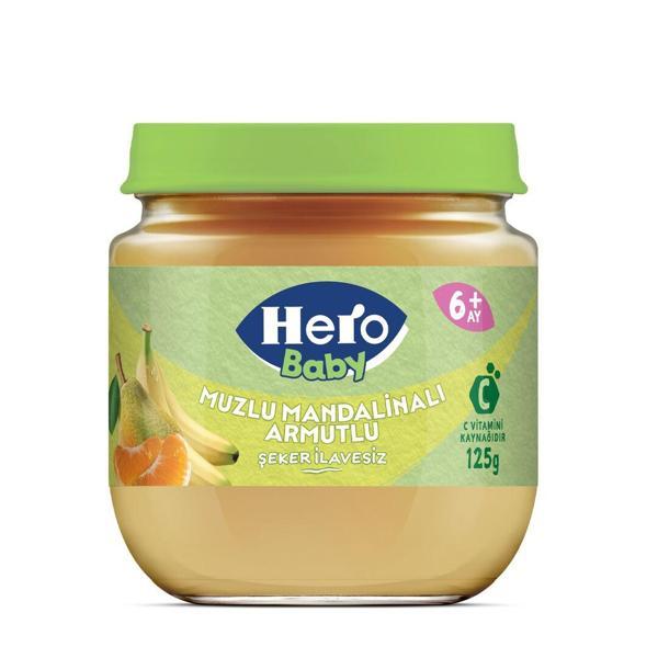 Hero Baby Muzlu Mandalinalı Armutlu Kavanoz Mama 125 Gr - Image 1