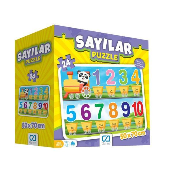 Games Sayılar Yer Puzzle 50x70cm 24 Parça 5134 - Image 1