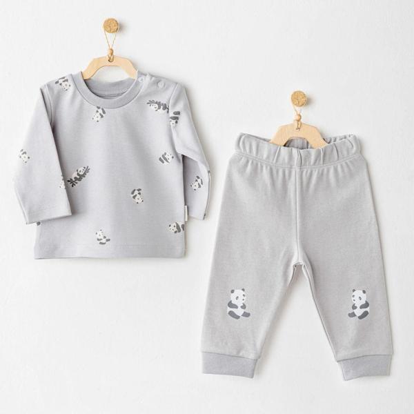 Andywawa AC26029 Keep Smiling 2'li Takım Grey - Image 1