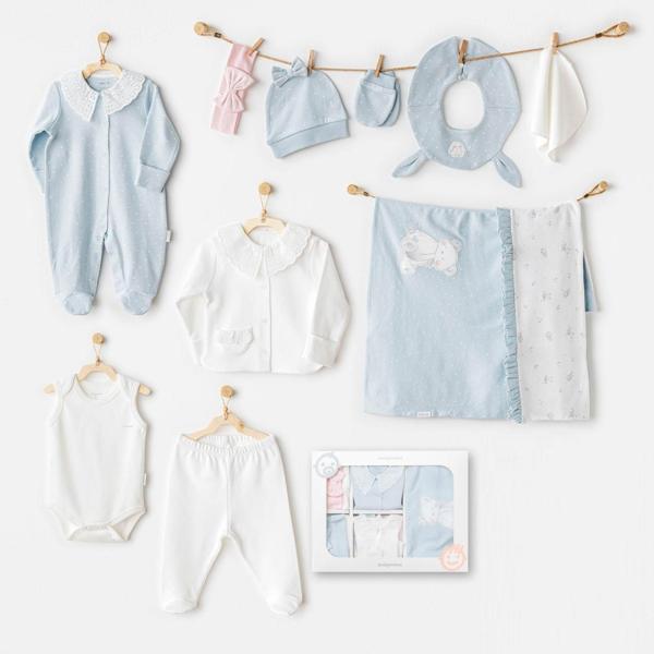 Andywawa AC25651 Cuddly Bunny Bear 10'Lu Hastane Çıkışı Pink Blue - Image 1