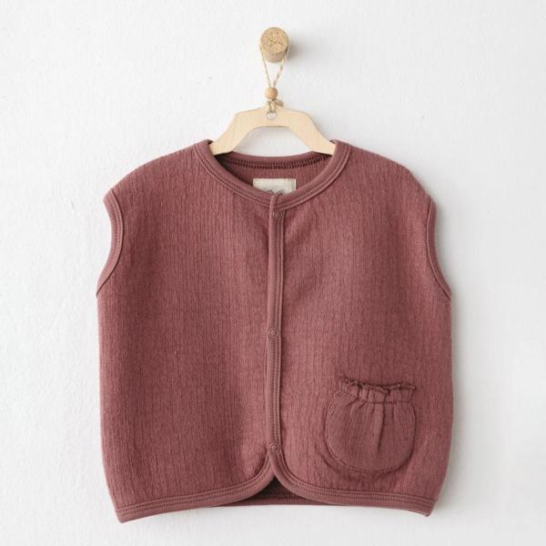 Andywawa AC26201 Casual Yelek Dusky Rose - Image 1