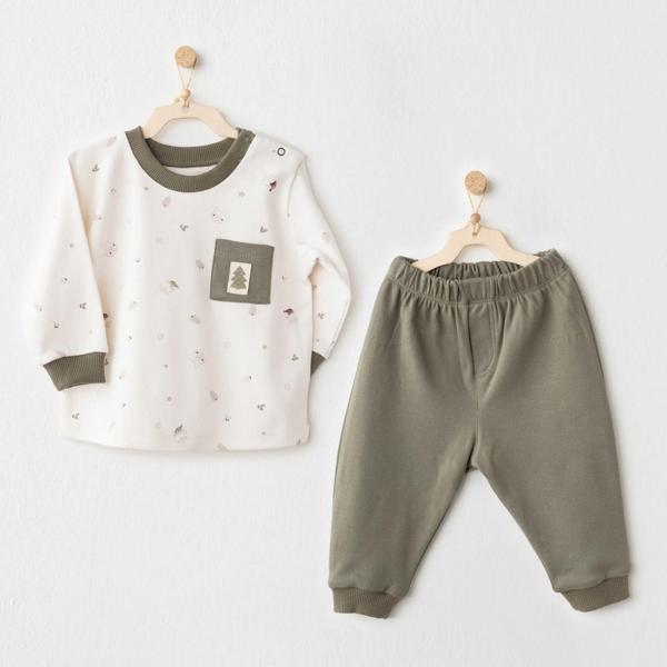 Andywawa AC26186 My 1 St Wardrobe 2'li Takım Ecru Green - Image 1