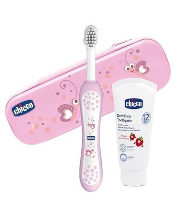 Chicco Diş Fırça Seti Pembe - Image 1