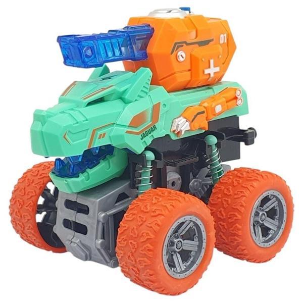 Sürtmeli Dinazor Araçlar - Sesli ve Işıklı - D500-19 - Turkuaz - Image 1