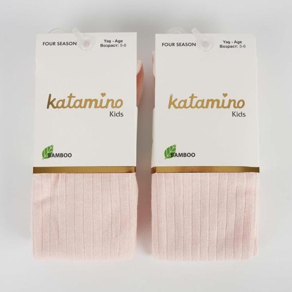 Katamino Beyza Kız Bambu Külotlu 1-5 Yaş K30205 Pudra - Image 1