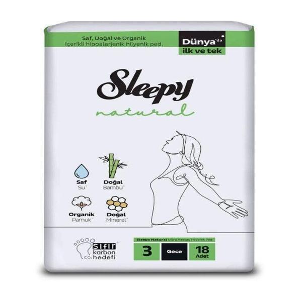Sleepy Natural Süper Eco Paket Gece 18 Adet - Image 1