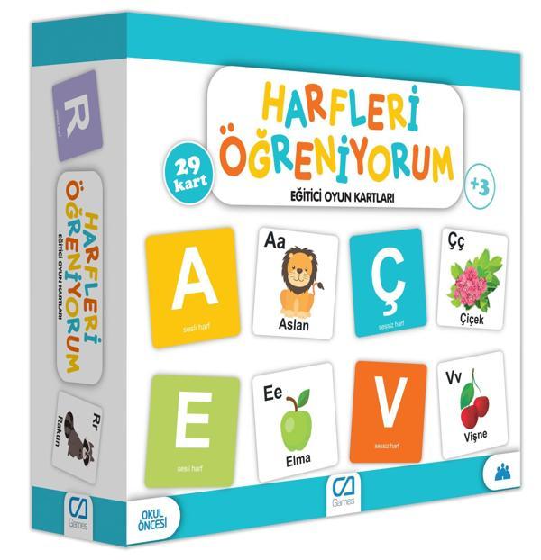 Games Harfleri Öğreniyorum Eğitici Oyun Kartları 29 Kart - Image 1