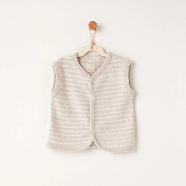 Andywawa AC26221 Casual Yelek Beige - Image 1