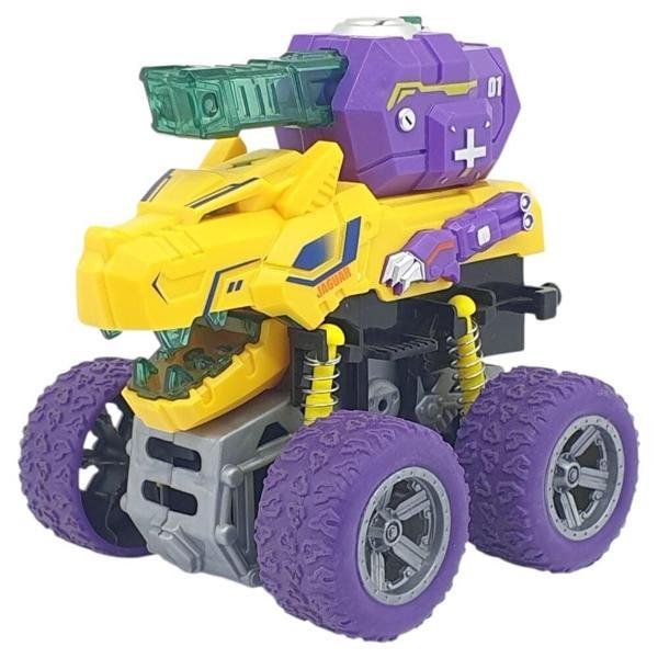 Sürtmeli Dinazor Araçlar - Sesli ve Işıklı - D500-19 - Sarı - Image 1