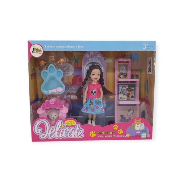 Pet Shop -  Köpek Bakım Merkezi Oyun Seti - A8-14 - Sarışın - Image 1